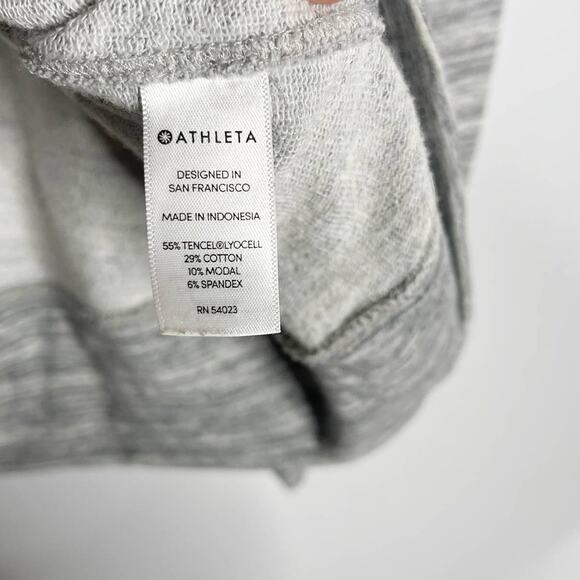 Athleta Small Marled Heather Gray Bandha Yoga Pullover Sweatshirt Modal Lyocell - Picture 7 of 9
